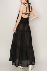 HYFVE Halter Neck Maxi Dress - Perfect Summer & Beach Cover-Up